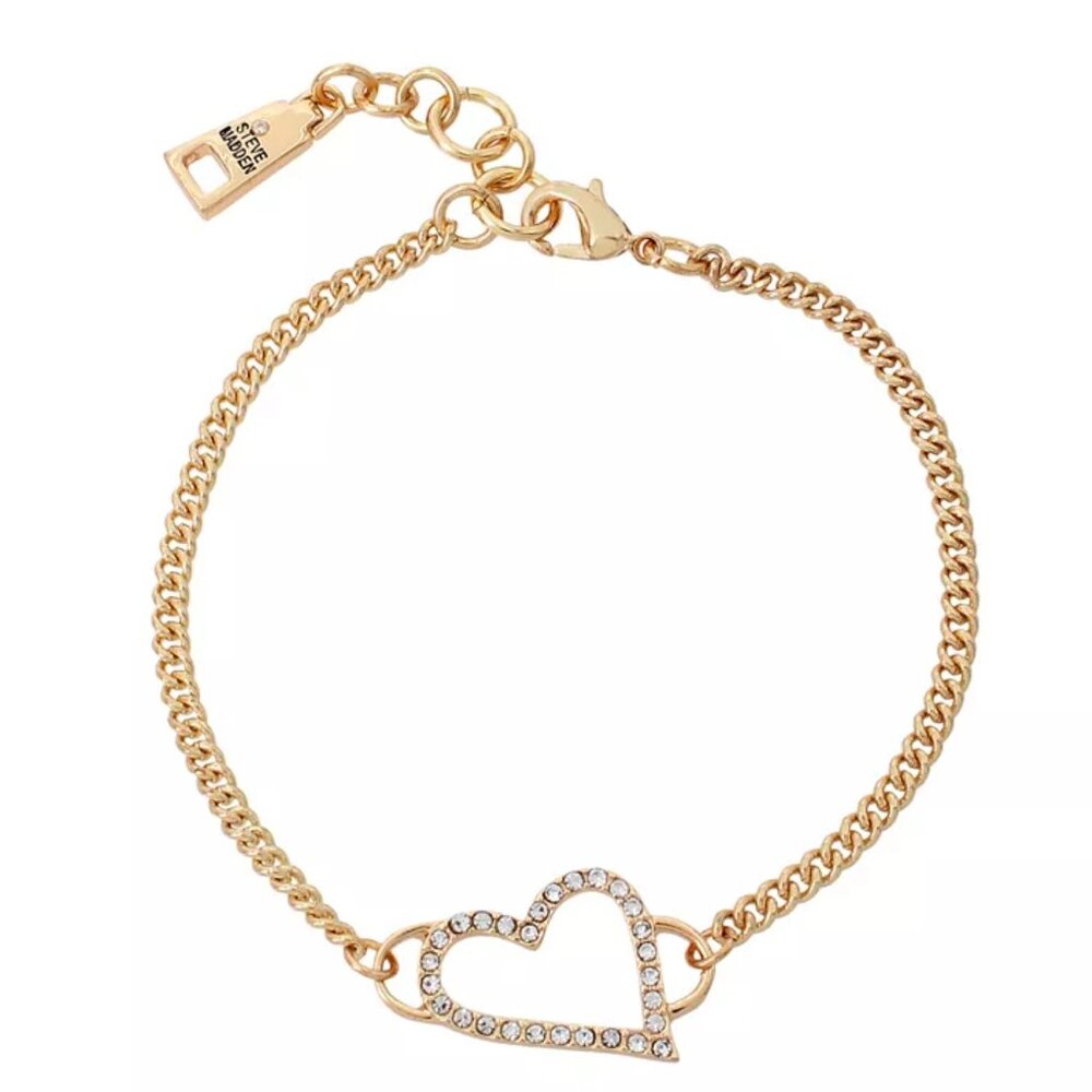 Steve Madden Heart Link Bracelet
